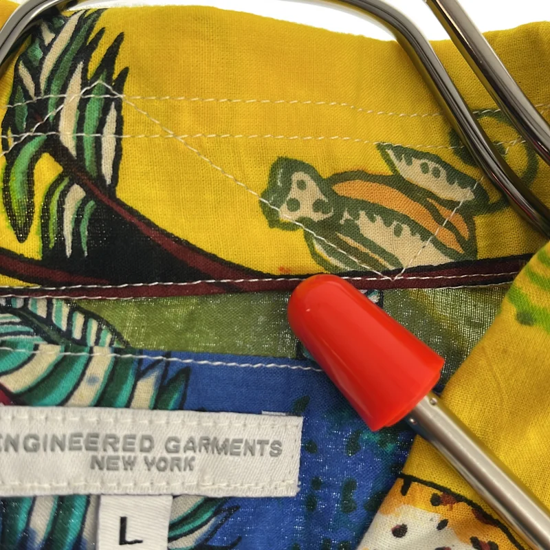 Engineered Garments / エンジニアドガーメンツ | アニマルプリント パッチワーク ショートスリーブシャツ | L | メンズ