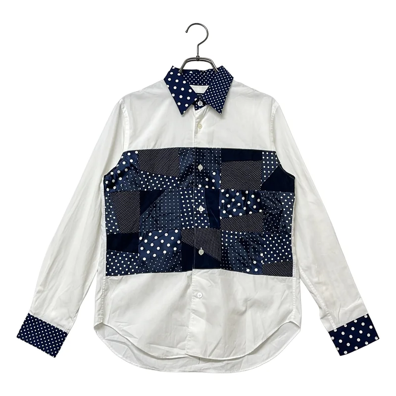 COMME des GARCONS HOMME / コムデギャルソンオム | 2015AW | 総柄 パッチワーク レギュラーカラー シャツ | XS | メンズ
