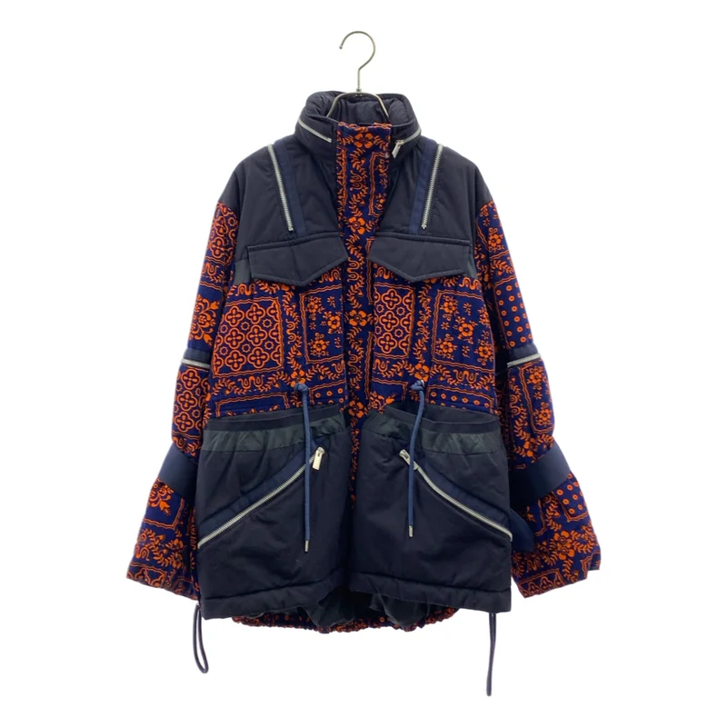 sacai / サカイ | × Reyn Spooner / レインスプーナー / コーデュロイ切り替え マルチジップ 中綿ジャケット | 1 | レディース