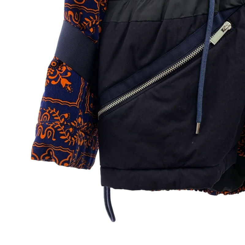 sacai / サカイ | × Reyn Spooner / レインスプーナー / コーデュロイ切り替え マルチジップ 中綿ジャケット | 1 | レディース