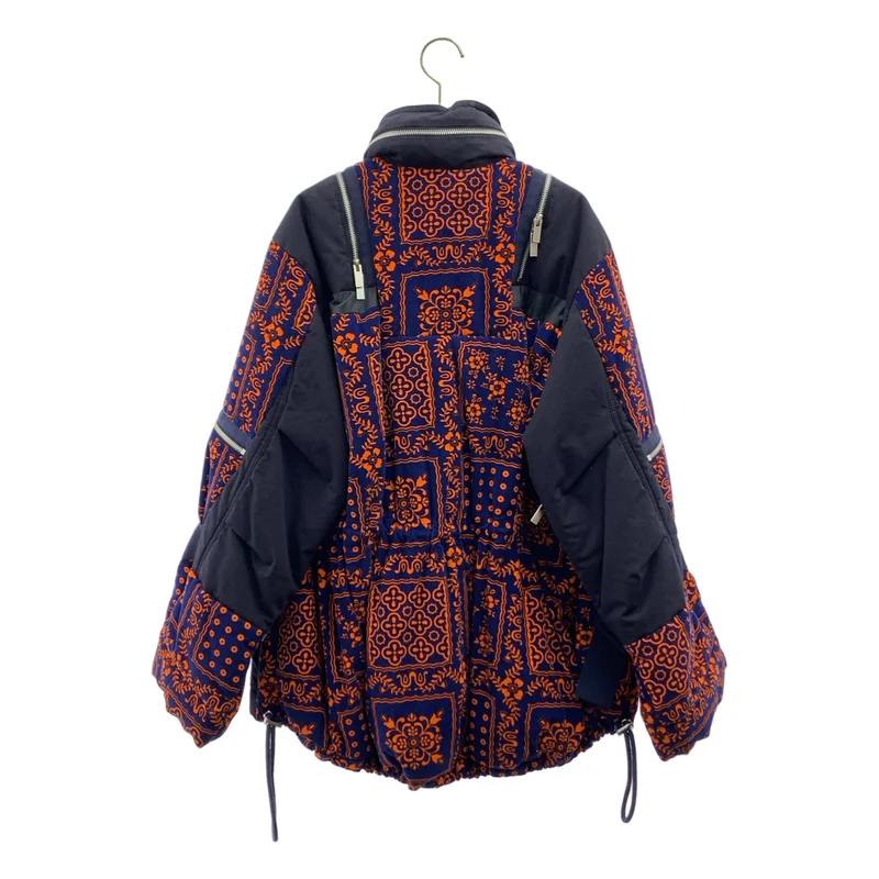 sacai / サカイ | × Reyn Spooner / レインスプーナー / コーデュロイ切り替え マルチジップ 中綿ジャケット | 1 | レディース