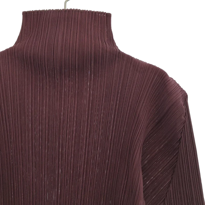PLEATS PLEASE ISSEY MIYAKE / プリーツプリーズイッセイミヤケ | ハイネック ロングスリーブ プリーツカットソー |