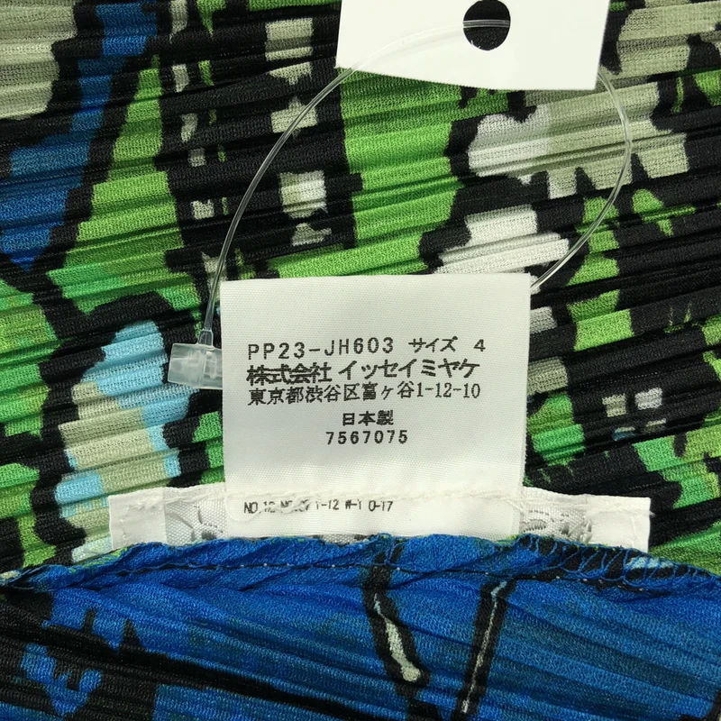 PLEATS PLEASE ISSEY MIYAKE / プリーツプリーズイッセイミヤケ | 総柄 変形 オーバーシルエット ドレス ワンピース | 4 | レディース