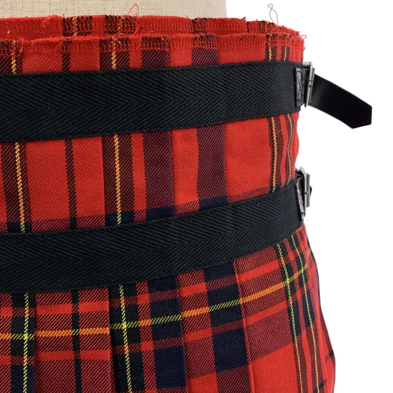 tricot COMME des GARCONS / トリココムデギャルソン | 2011AW | タータンチェック アシンメトリー ダブルアジャスター ラップ スカート | S | レディース
