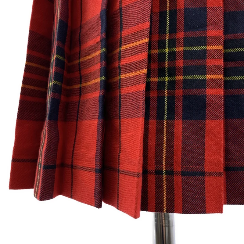tricot COMME des GARCONS / トリココムデギャルソン | 2011AW | タータンチェック アシンメトリー ダブルアジャスター ラップ スカート | S | レディース