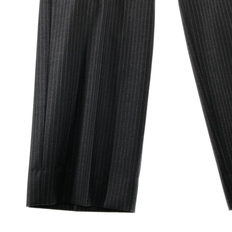 EDIFICE LA BOUCLE / エディフィスラブークル | 2022AW | ERMENEGILDO ZEGNA ウール シルク ストライプ サイドアジャスト ワイドパンツ | 2 | メンズ