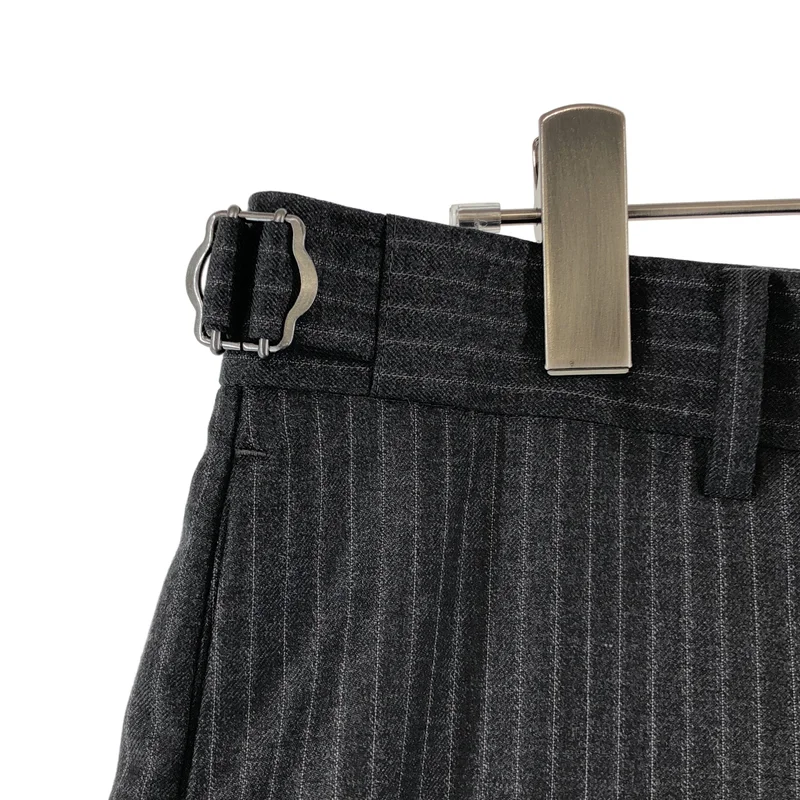 EDIFICE LA BOUCLE / エディフィスラブークル | 2022AW | ERMENEGILDO ZEGNA ウール シルク ストライプ サイドアジャスト ワイドパンツ | 2 | メンズ