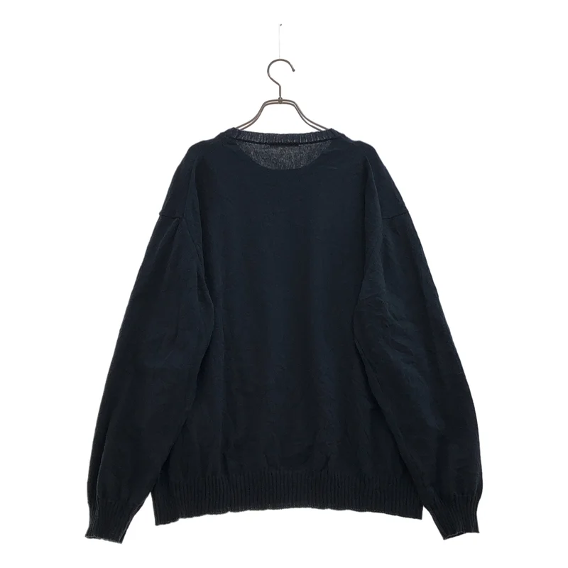 AURALEE / オーラリー | 2024SS | WRINKLED DRY COTTON KNIT P/O シワ加工 クルーネックニット | 5 | メンズ