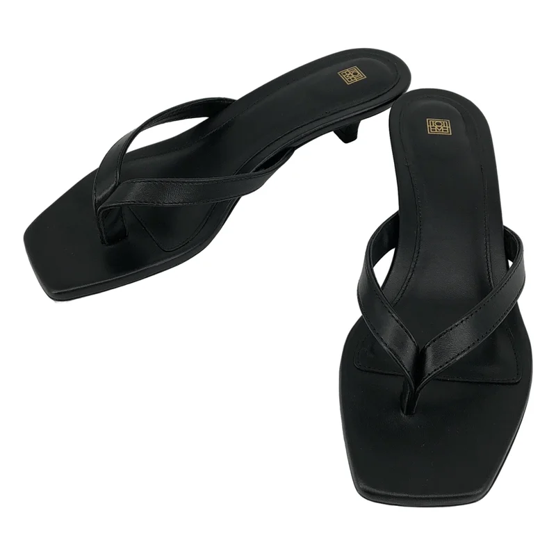 TOTEME / トーテム | THE FLIP FLOP HEEL レザー トングサンダル | 36 | レディース