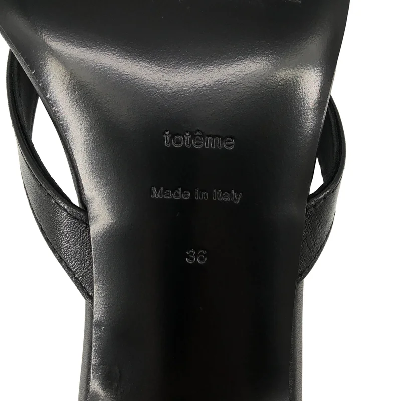 TOTEME / トーテム | THE FLIP FLOP HEEL レザー トングサンダル | 36 | レディース