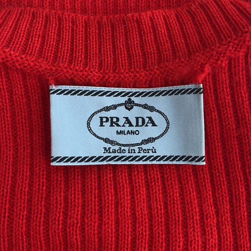 PRADA / プラダ | リブ タイト ニット チュニック |