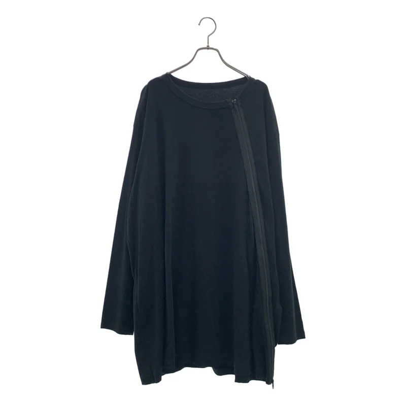 Ground Y / グラウンドワイ | 2019AW | cotton Jersey Shoulders Zipper Long Sleeve T コットン天竺 斜めファスナーカットソー | 3 | メンズ