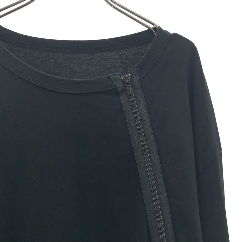 Ground Y / グラウンドワイ | 2019AW | cotton Jersey Shoulders Zipper Long Sleeve T コットン天竺 斜めファスナーカットソー | 3 | メンズ