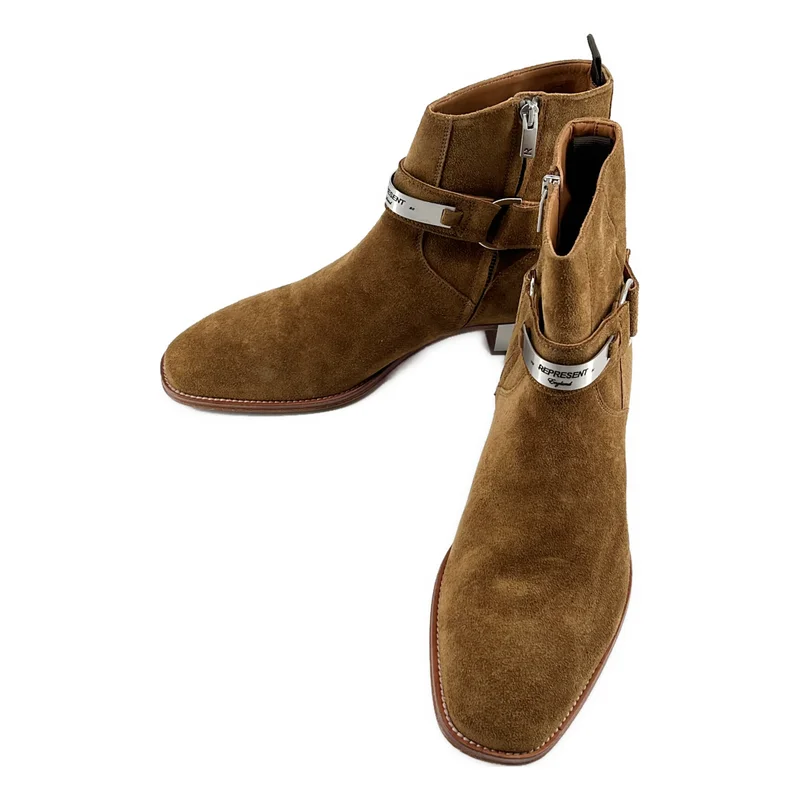 REPRESENT / リプレゼント | STRAPPED CHELSEA BOOT スエード ストラップ  サイドジップブーツ | 44 | メンズ