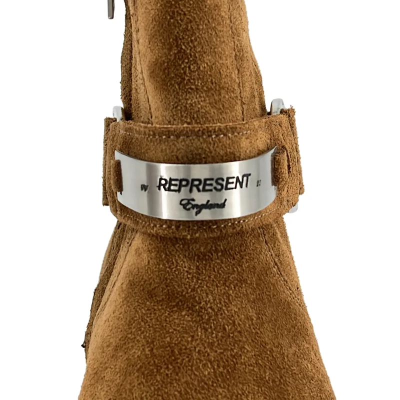 REPRESENT / リプレゼント | STRAPPED CHELSEA BOOT スエード ストラップ  サイドジップブーツ | 44 | メンズ