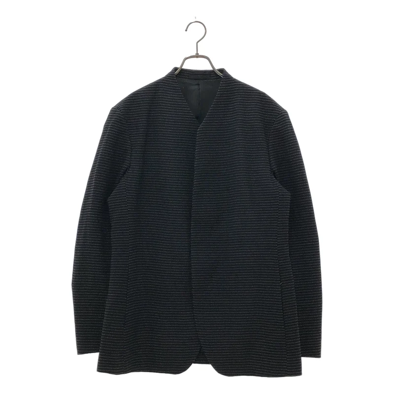 ISSEY MIYAKE MEN / イッセイミヤケメン | ドットボーダー ノーカラージャケット | 2 | メンズ