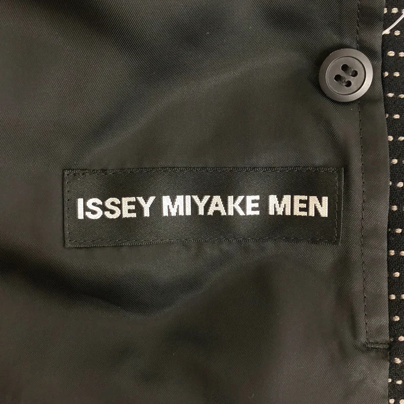 ISSEY MIYAKE MEN / イッセイミヤケメン | ドットボーダー ノーカラージャケット | 2 | メンズ