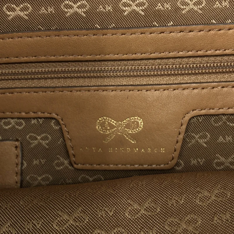 ANYA HINDMARCH / アニヤハインドマーチ | レザー リボン柄 2WAY トートバッグ |