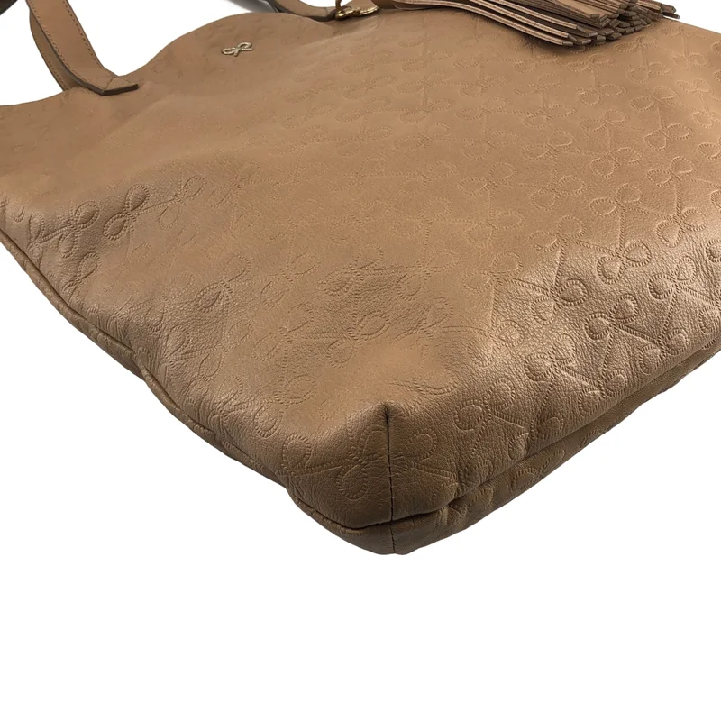 ANYA HINDMARCH / アニヤハインドマーチ | レザー リボン柄 2WAY トートバッグ |
