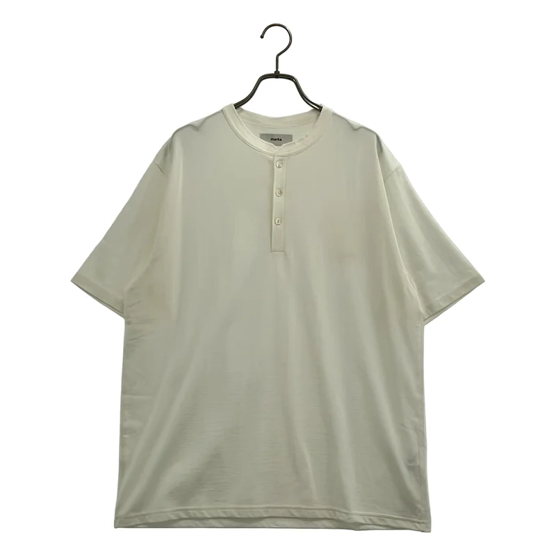 marka / マーカ | 2026SS | 30/1オーガニックコットン空紡天竺 ヘンリーネック Tシャツ | 2 | メンズ