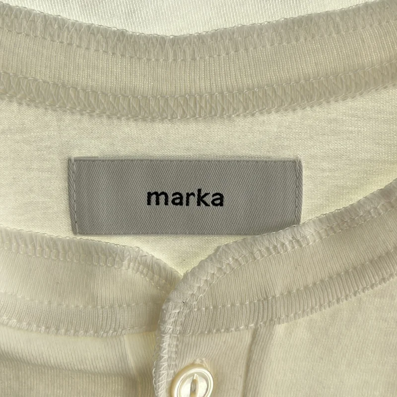marka / マーカ | 2026SS | 30/1オーガニックコットン空紡天竺 ヘンリーネック Tシャツ | 2 | メンズ