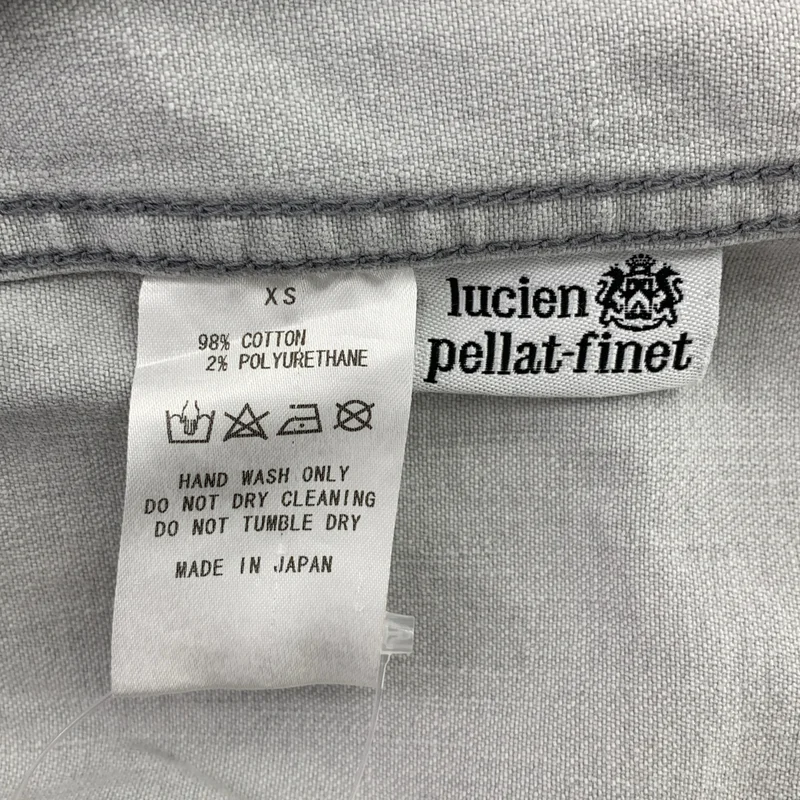 lucien pellat-finet / ルシアンペラフィネ | バックドクロ ワッペンスリーブ デニムジャケット | XS | レディース