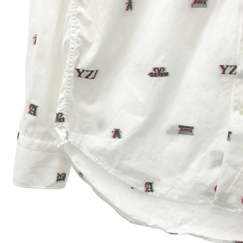 ARIES / アリーズ | コットン ロゴ刺しゅう 総柄シャツ | M | メンズ