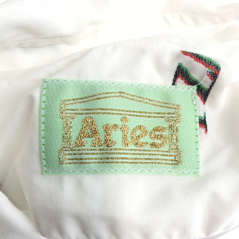 ARIES / アリーズ | コットン ロゴ刺しゅう 総柄シャツ | M | メンズ