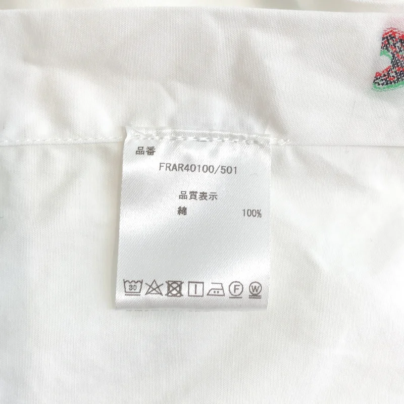 ARIES / アリーズ | コットン ロゴ刺しゅう 総柄シャツ | M | メンズ