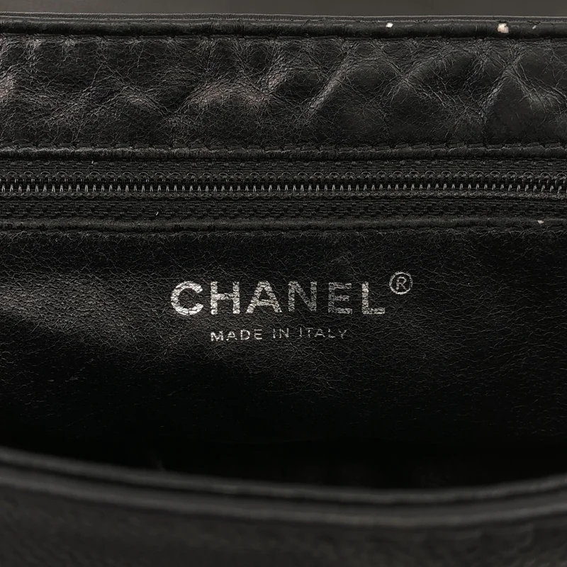 CHANEL / シャネル | ココマーク キャビアスキン ハーフムーン チェーン ショルダーバッグ |