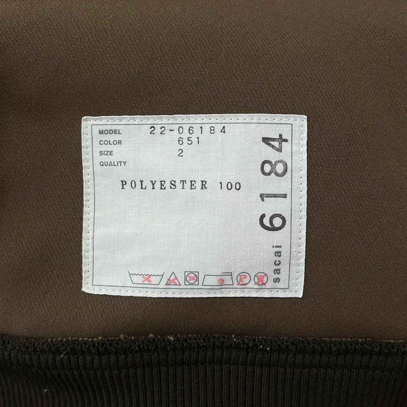 sacai / サカイ | 2022AW | Technical Jersey Pullover / ロゴジップ テクニカル ジャージー プルオーバー | 2 | レディース