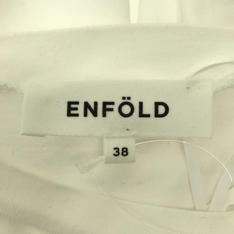 ENFOLD / エンフォルド | コットン クルーネック カットソー | 38 | レディース