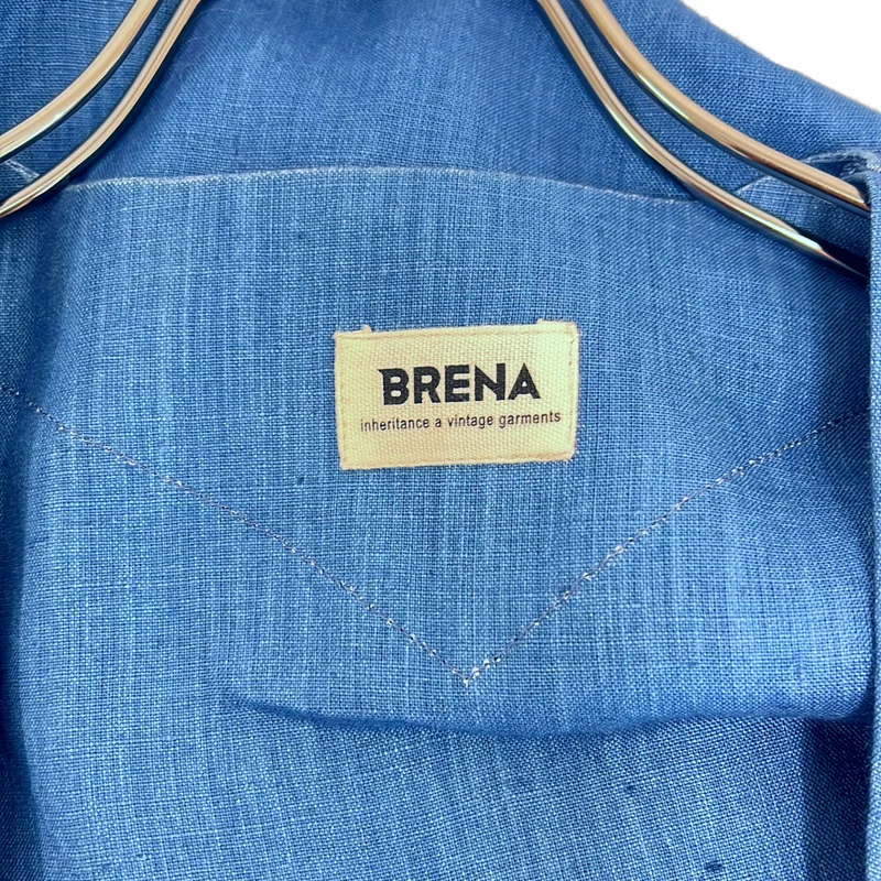 BRENA / ブレナ | リネン ベルテッド ロングコート | 48 | レディース