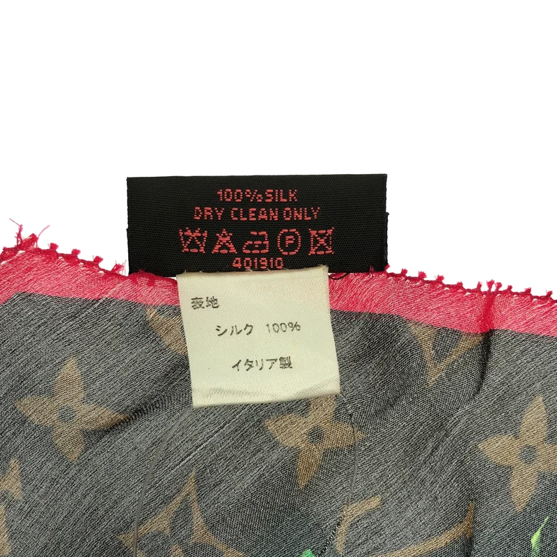 Louis Vuitton / ルイヴィトン | エシャルプ シルク モノグラム ローズ スカーフ |