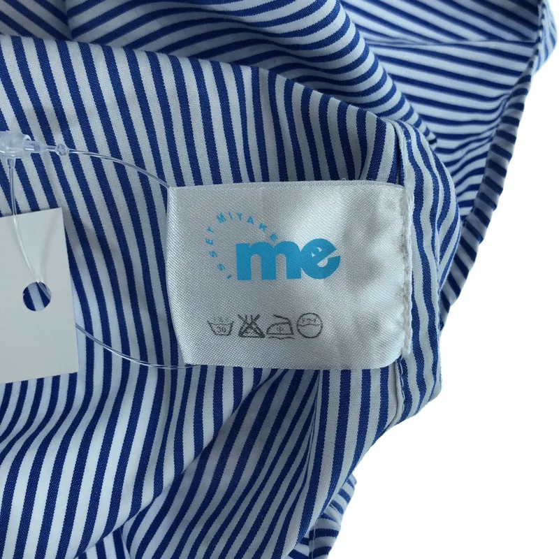 me ISSEY MIYAKE / ミーイッセイミヤケ | 2012SS | ストライプ 切替 ノースリーブ ロングシャツ |