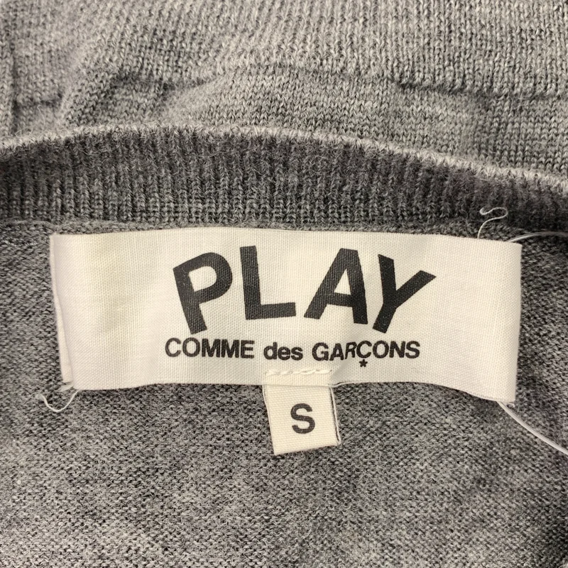 PLAY COMME des GARCONS / プレイコムデギャルソン | ウール ハートワッペン ロゴ ニット セーター | S | レディース