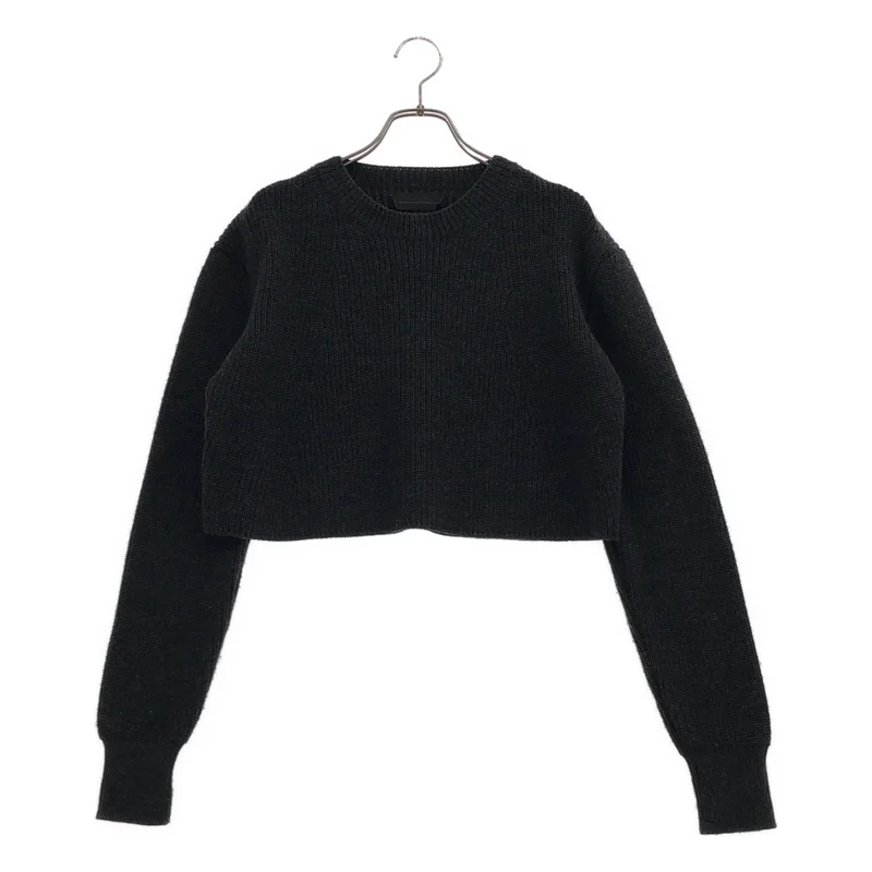 DIESEL BLACK GOLD / ディーゼルブラックゴールド | クロップド プルオーバー リブニット |