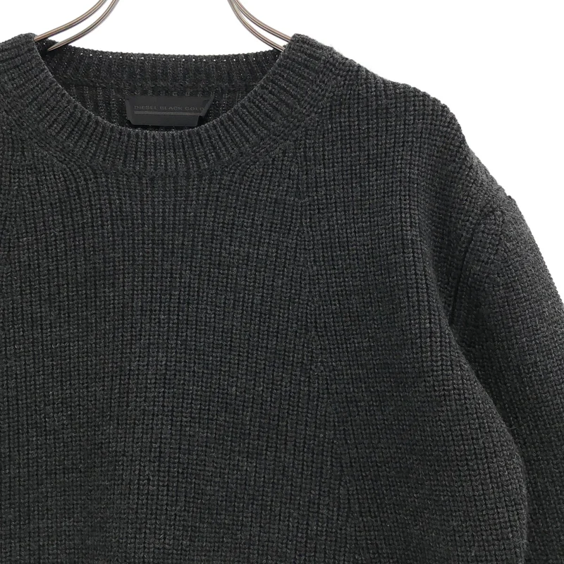 DIESEL BLACK GOLD / ディーゼルブラックゴールド | クロップド プルオーバー リブニット |