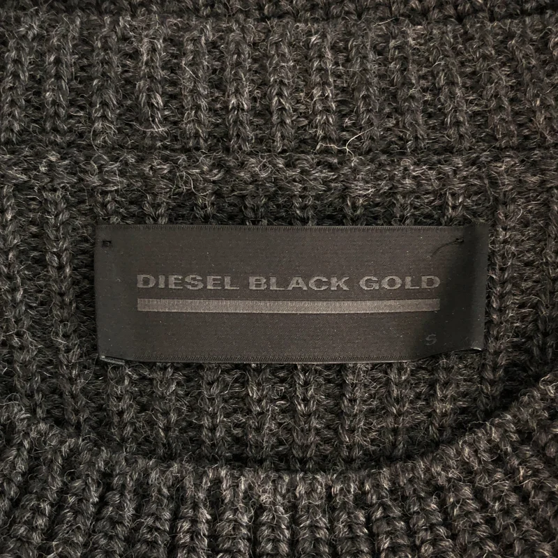 DIESEL BLACK GOLD / ディーゼルブラックゴールド | クロップド プルオーバー リブニット |