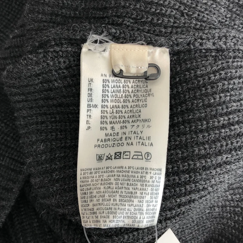 DIESEL BLACK GOLD / ディーゼルブラックゴールド | クロップド プルオーバー リブニット |