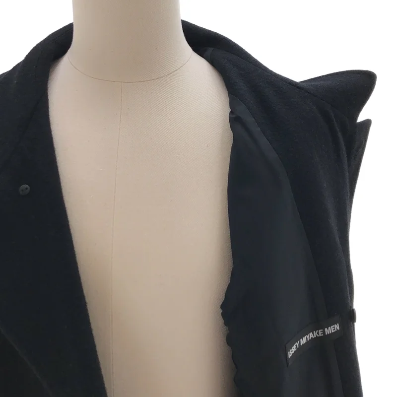ISSEY MIYAKE MEN / イッセイミヤケメン | ウール 比翼 チェスターコート |
