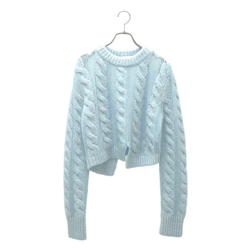 Cecilie Bahnsen / セシリーバンセン | 2023AW | UZUKI JUMPER モヘア混 クロップド ケーブルニット | M | レディース