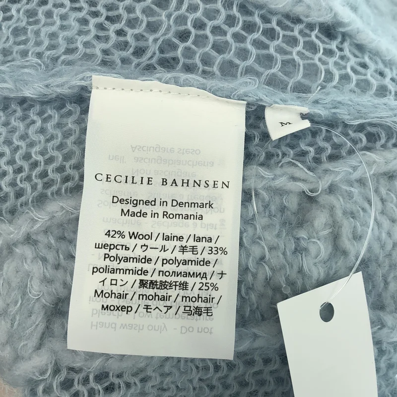Cecilie Bahnsen / セシリーバンセン | 2023AW | UZUKI JUMPER モヘア混 クロップド ケーブルニット | M | レディース