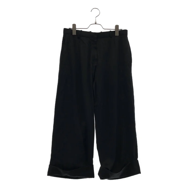 YVES SAINT LAURENT rive gauche / イヴサンローランリヴゴーシュ | サテン クロップドパンツ | 40 | レディース
