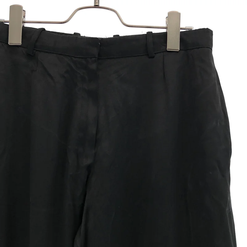 YVES SAINT LAURENT rive gauche / イヴサンローランリヴゴーシュ | サテン クロップドパンツ | 40 | レディース