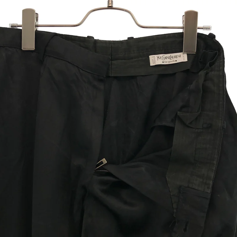 YVES SAINT LAURENT rive gauche / イヴサンローランリヴゴーシュ | サテン クロップドパンツ | 40 | レディース