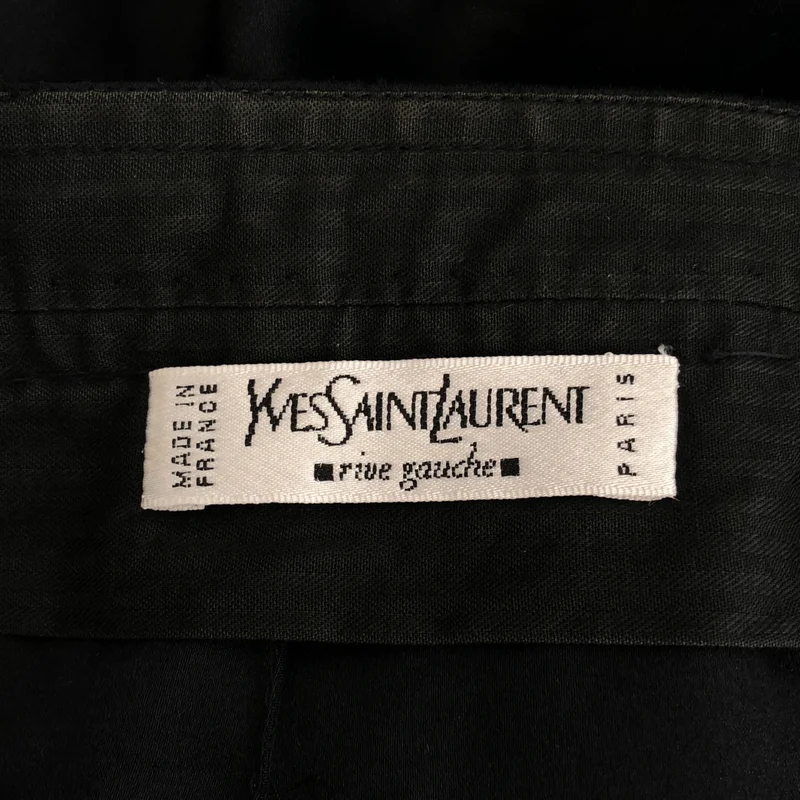 YVES SAINT LAURENT rive gauche / イヴサンローランリヴゴーシュ | サテン クロップドパンツ | 40 | レディース