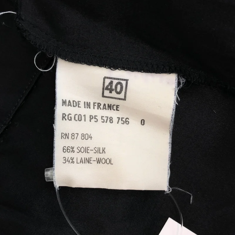 YVES SAINT LAURENT rive gauche / イヴサンローランリヴゴーシュ | サテン クロップドパンツ | 40 | レディース