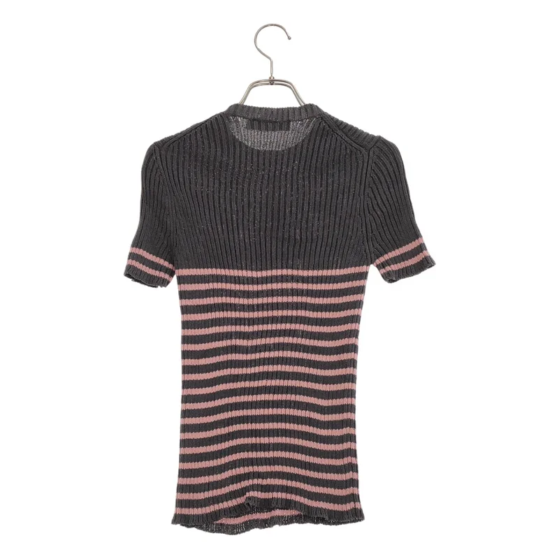 Christian Dior / クリスチャンディオール | Logo Star Short Sleeve Knit ロゴスター ニット | 36 | レディース