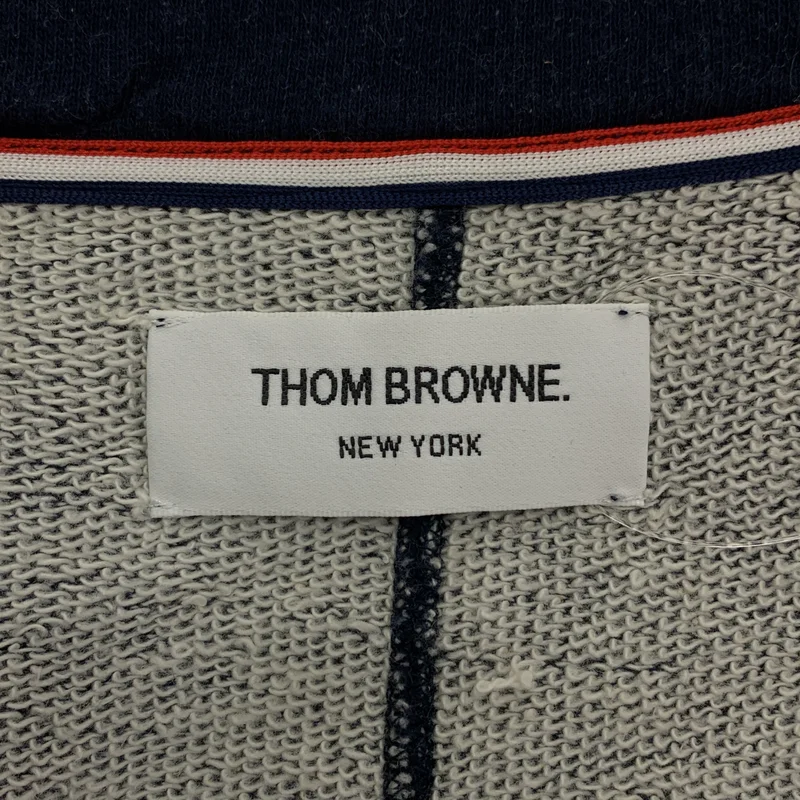 THOM BROWNE / トムブラウン | パイピング スウェット カーディガン | 1 | メンズ